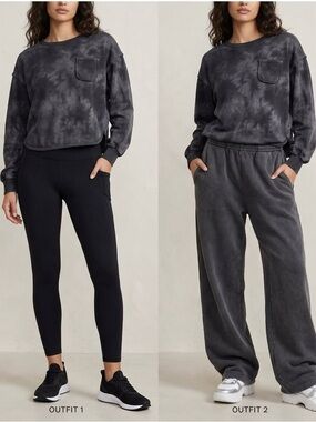 Converse Oversized Vented Fleece Crewneck